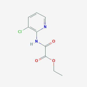 molecular formula C9H9ClN2O3 B15293972 Ethyl 2-[(3-chloropyridin-2-yl)amino]-2-oxoacetate 