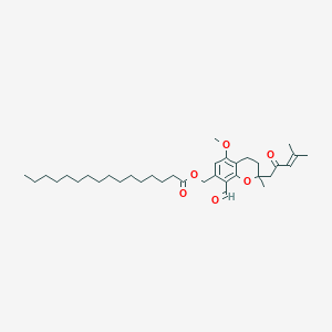 molecular formula C35H54O6 B15294016 Hericenone F CAS No. 141996-36-3