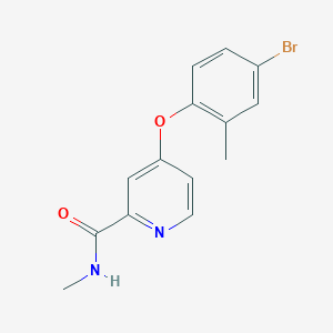 molecular formula C14H13BrN2O2 B1529405 4-(4-bromo-2-methylphenoxy)-N-methylpyridine-2-carboxamide CAS No. 1474063-45-0