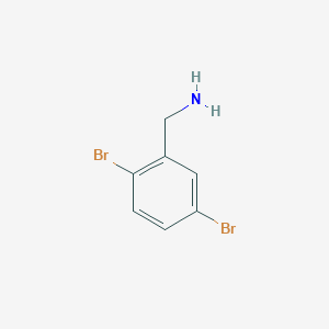 molecular formula C7H7Br2N B1529406 (2,5-二溴苯基)甲胺 CAS No. 1214331-41-5