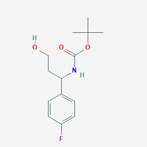 molecular formula C14H20FNO3 B152941 3-(Boc-氨基)-3-(4-氟苯基)-1-丙醇 CAS No. 862466-16-8