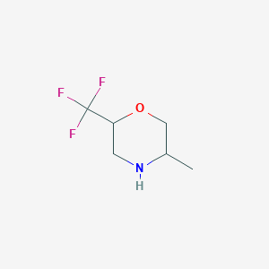 molecular formula C6H10F3NO B1529411 5-甲基-2-(三氟甲基)吗啉 CAS No. 1341664-20-7