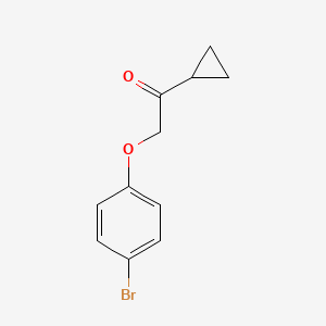 molecular formula C11H11BrO2 B1529414 2-(4-Bromophenoxy)-1-cyclopropylethanone CAS No. 1340596-78-2