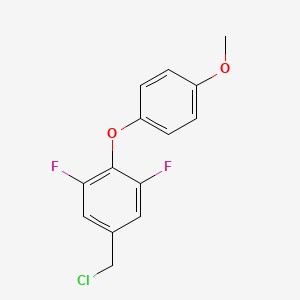 5-(Chloromethyl)-1,3-difluoro-2-(4-methoxyphenoxy)benzene