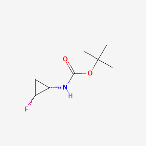 molecular formula C8H14FNO2 B15294174 tert-Butyl ((1S,2R)-2-fluorocyclopropyl)carbamate 
