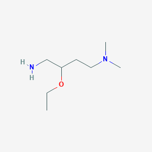 molecular formula C8H20N2O B1529420 (4-Amino-3-ethoxybutyl)dimethylamine CAS No. 1341918-40-8