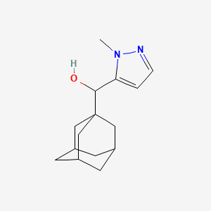 molecular formula C15H22N2O B1529422 adamantan-1-yl(1-methyl-1H-pyrazol-5-yl)methanol CAS No. 1412434-54-8