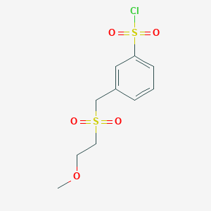3-[(2-Methoxyethanesulfonyl)methyl]benzene-1-sulfonyl chloride