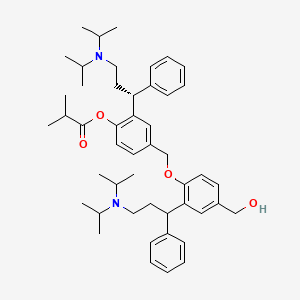 molecular formula C48H66N2O4 B15294314 Fesoterodinyl (4-Hydroxy-tolterodine phenoxy) Ether 
