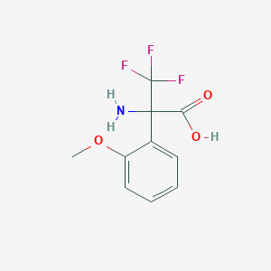 molecular formula C10H10F3NO3 B1529438 2-Amino-3,3,3-trifluoro-2-(2-methoxyphenyl)propanoic acid CAS No. 1406834-27-2