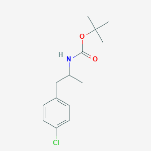 molecular formula C14H20ClNO2 B1529441 tert-butyl N-[1-(4-chlorophenyl)propan-2-yl]carbamate CAS No. 1461708-76-8
