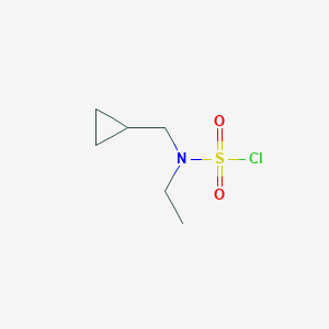 molecular formula C6H12ClNO2S B1529449 N-(cyclopropylmethyl)-N-ethylsulfamoyl chloride CAS No. 1341068-87-8