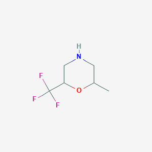 molecular formula C6H10F3NO B1529450 2-Methyl-6-(trifluoromethyl)morpholine CAS No. 1342385-23-2