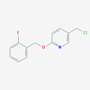 5-(Chloromethyl)-2-[(2-fluorophenyl)methoxy]pyridine