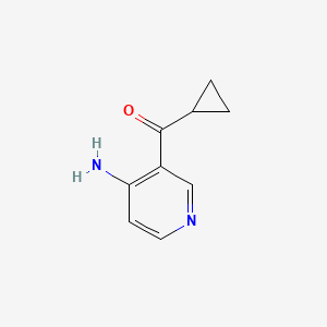 molecular formula C9H10N2O B1529455 3-Cyclopropanecarbonylpyridin-4-amine CAS No. 1342465-90-0