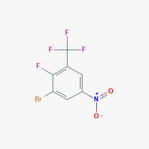 molecular formula C7H2BrF4NO2 B1529468 1-Bromo-2-fluoro-5-nitro-3-(trifluoromethyl)benzene CAS No. 1360438-11-4