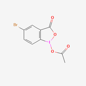 molecular formula C9H6BrIO4 B1529471 1-Acetoxy-5-bromo-1,2-benziodoxol-3(1H)-one CAS No. 1580548-81-7