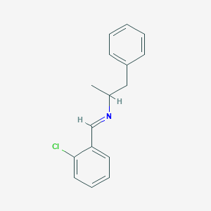 molecular formula C16H16ClN B15294722 rac-N-(o-Chlorobenzylidene)-alpha-methyl-phenethylamine 