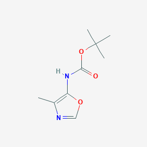 molecular formula C9H14N2O3 B1529473 叔丁基 (4-甲基恶唑-5-基)氨基甲酸酯 CAS No. 3403-45-0