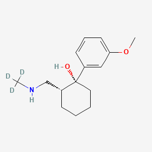 molecular formula C15H23NO2 B15294760 (+)-N-Desmethyl Tramadol-d3 