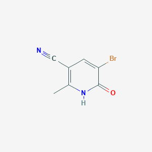 molecular formula C7H5BrN2O B1529479 5-Bromo-2-methyl-6-oxo-1,6-dihydropyridine-3-carbonitrile CAS No. 1443288-95-6