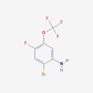 molecular formula C7H4BrF4NO B1529481 2-溴-4-氟-5-(三氟甲氧基)苯胺 CAS No. 1806981-27-0