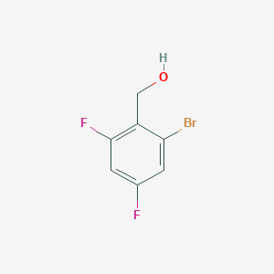 molecular formula C7H5BrF2O B1529485 2-溴-4,6-二氟苄醇 CAS No. 1807071-21-1