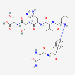 molecular formula C36H54N10O11 B15294864 H-DL-Asn-DL-Phe-DL-Leu-DL-Val-DL-His-DL-Ser-DL-Ser-OH 