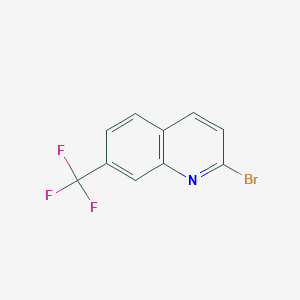 molecular formula C10H5BrF3N B1529490 2-Bromo-7-(trifluoromethyl)quinoline CAS No. 1352443-02-7
