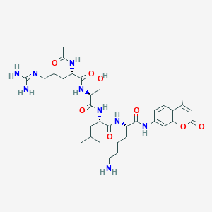 molecular formula C33H51N9O8 B1529492 Ac-Arg-Ser-Leu-Lys-AMC CAS No. 259176-76-6