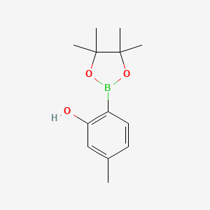 B1529494 5-Methyl-2-(4,4,5,5-tetramethyl-1,3,2-dioxaborolan-2-YL)phenol CAS No. 517864-13-0