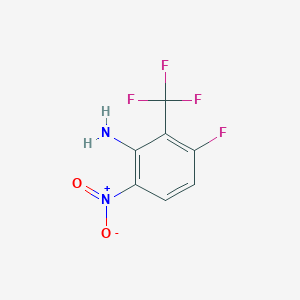 molecular formula C7H4F4N2O2 B1529496 3-Fluoro-6-nitro-2-(trifluoromethyl)aniline CAS No. 1440535-15-8