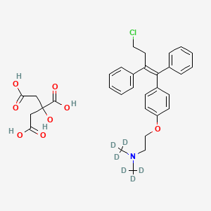 molecular formula C32H36ClNO8 B15295000 Toremifene-d6citrate 