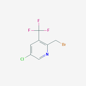 molecular formula C7H4BrClF3N B1529503 2-(Bromomethyl)-5-chloro-3-(trifluoromethyl)pyridine CAS No. 1227585-42-3