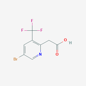 molecular formula C8H5BrF3NO2 B1529504 2-(5-溴-3-(三氟甲基)吡啶-2-基)乙酸 CAS No. 1227578-52-0