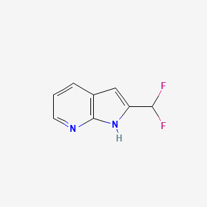 molecular formula C8H6F2N2 B1529509 2-(Difluoromethyl)-1H-pyrrolo[2,3-B]pyridine CAS No. 1261844-48-7