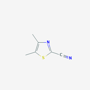 molecular formula C6H6N2S B1529511 2-Cyano-4,5-dimethylthiazole CAS No. 1378802-88-0