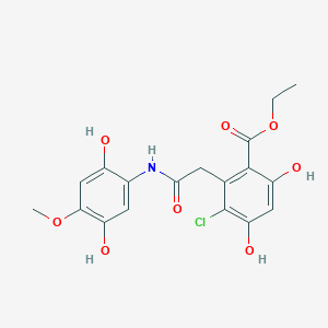 molecular formula C18H18ClNO8 B15295137 Radamide 