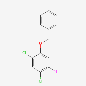 molecular formula C13H9Cl2IO B1529521 1-(Benzyloxy)-2,4-dichloro-5-iodobenzene CAS No. 847560-51-4