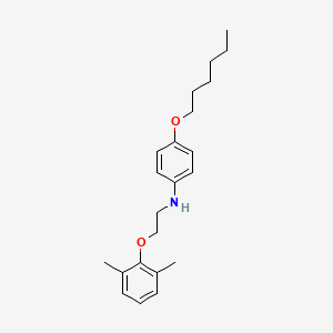 molecular formula C22H31NO2 B1529522 N-[2-(2,6-Dimethylphenoxy)ethyl]-4-(hexyloxy)aniline CAS No. 1040687-21-5