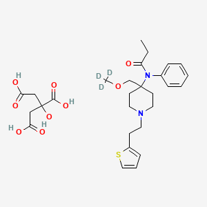 molecular formula C28H38N2O9S B15295225 Sufentanil-d3 Citrate 