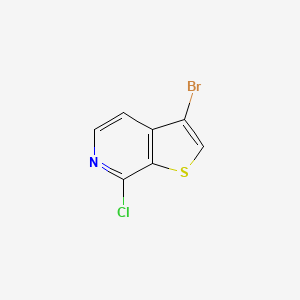 molecular formula C7H3BrClNS B1529525 3-Bromo-7-chlorothieno[2,3-C]pyridine CAS No. 1315360-86-1