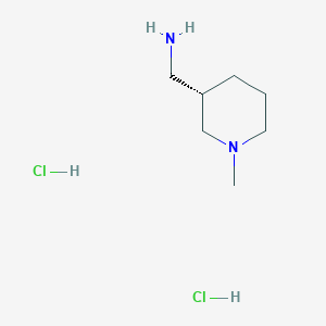 molecular formula C7H17ClN2 B1529528 (S)-(1-Methylpiperidin-3-yl)methanamine dihydrochloride CAS No. 1400744-19-5