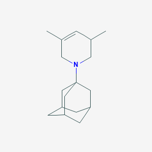 molecular formula C17H27N B15295380 1-(1-adamantyl)-3,5-dimethyl-3,6-dihydro-2H-pyridine 