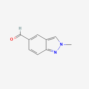molecular formula C9H8N2O B1529544 2-Methyl-2H-indazole-5-carbaldehyde CAS No. 1266558-20-6