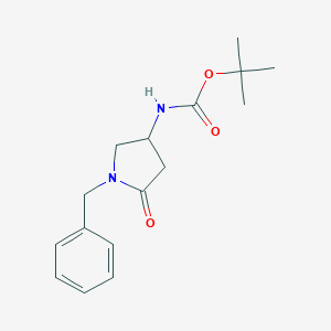 molecular formula C16H22N2O3 B152955 tert-Butyl (1-benzyl-5-oxopyrrolidin-3-yl)carbamate CAS No. 478832-03-0