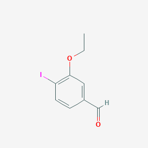 molecular formula C9H9IO2 B1529558 3-乙氧基-4-碘苯甲醛 CAS No. 916344-27-9