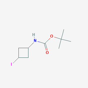 molecular formula C9H16INO2 B1529565 cis-Tert-butyl 3-iodocyclobutylcarbamate CAS No. 1389264-12-3
