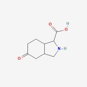 molecular formula C9H13NO3 B1529567 5-Oxo-octahydro-isoindole-1-carboxylic acid CAS No. 1403766-54-0