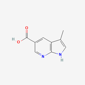 molecular formula C9H8N2O2 B1529570 3-Methyl-7-azaindole-5-carboxylic acid CAS No. 1363382-93-7
